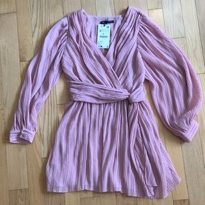 Zara mini dress with tie.